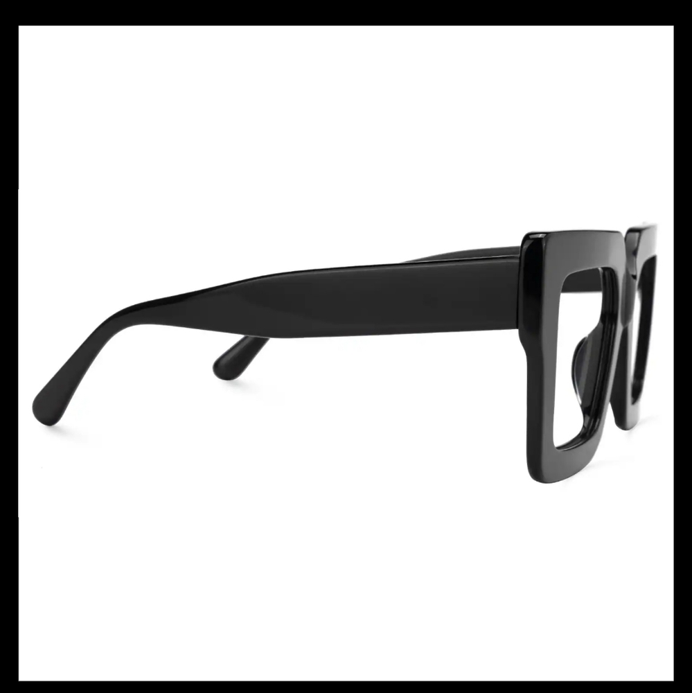 New Eyeglasses Frame Two-Color Square Frame - Picture 13 of 14